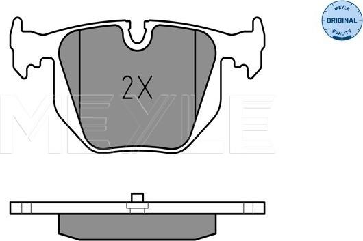 Meyle 025 214 8717 - Brake Pad Set, disc brake www.autospares.lv