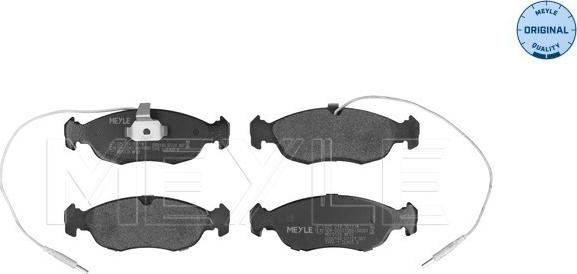 Meyle 025 214 3017/W - Brake Pad Set, disc brake www.autospares.lv