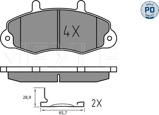 Meyle 025 214 7018/PD - Bremžu uzliku kompl., Disku bremzes www.autospares.lv