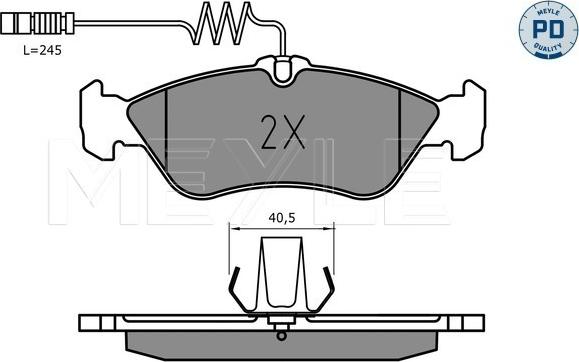 Meyle 025 215 9218/PD - Brake Pad Set, disc brake www.autospares.lv