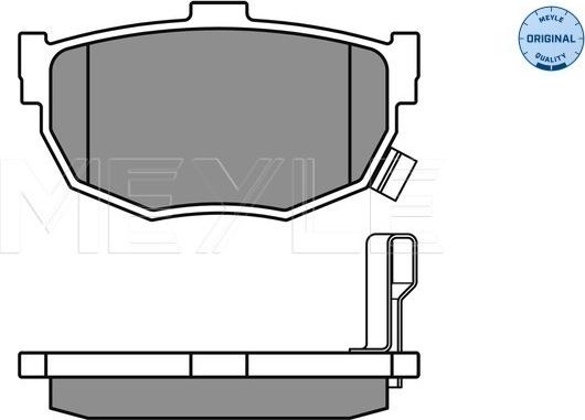 Meyle 025 215 5314/W - Тормозные колодки, дисковые, комплект www.autospares.lv