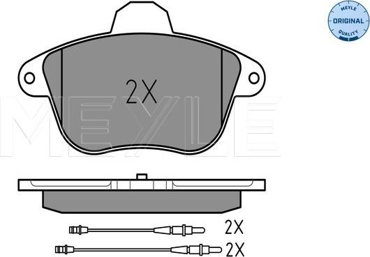 Meyle 025 215 0417/W - Bremžu uzliku kompl., Disku bremzes www.autospares.lv