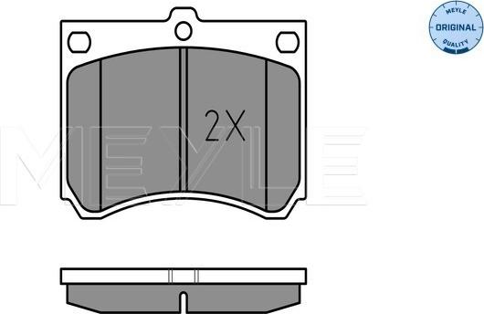 Meyle 025 215 3915 - Bremžu uzliku kompl., Disku bremzes www.autospares.lv