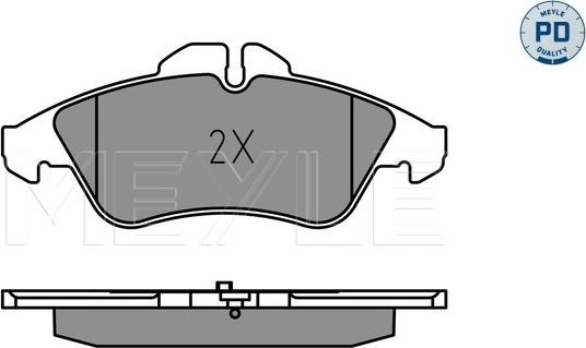 Meyle 025 215 7620/PD - Bremžu uzliku kompl., Disku bremzes www.autospares.lv