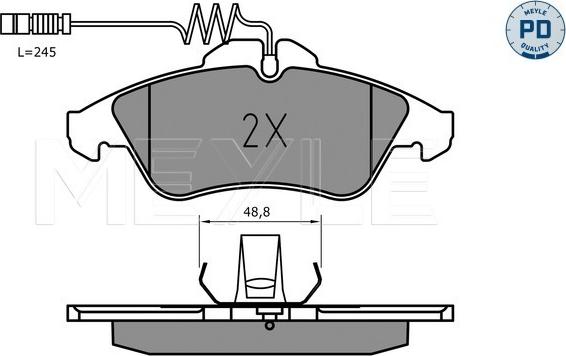 Meyle 025 215 7620/PD - Bremžu uzliku kompl., Disku bremzes www.autospares.lv