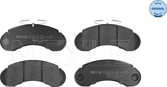 Meyle 025 215 7314 - Bremžu uzliku kompl., Disku bremzes www.autospares.lv