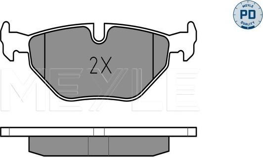 Meyle 025 216 9117/PD - Bremžu uzliku kompl., Disku bremzes autospares.lv