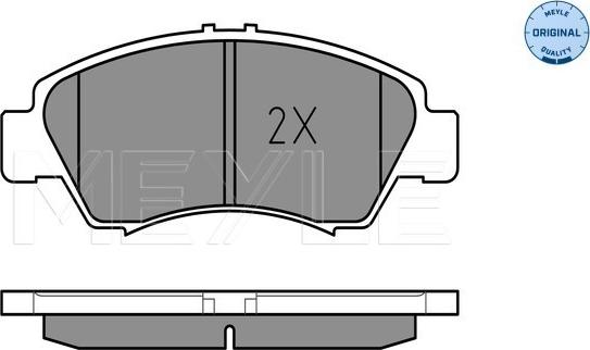 Meyle 025 216 9715/W - Тормозные колодки, дисковые, комплект www.autospares.lv