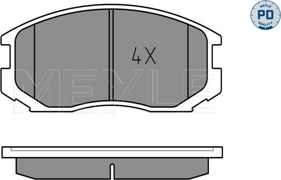 Meyle 025 216 5015/PD - Bremžu uzliku kompl., Disku bremzes www.autospares.lv