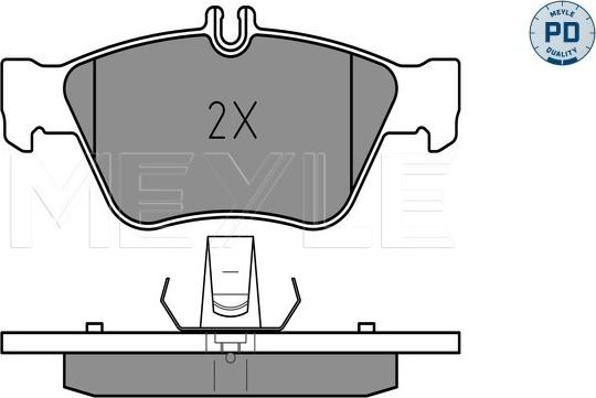 Meyle 025 216 6419/PD - Bremžu uzliku kompl., Disku bremzes www.autospares.lv