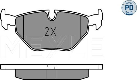 Meyle 025 216 0717/PD - Bremžu uzliku kompl., Disku bremzes www.autospares.lv