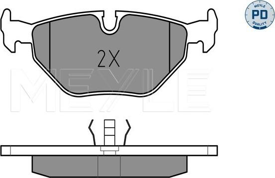 Meyle 025 216 0717/PD - Bremžu uzliku kompl., Disku bremzes www.autospares.lv