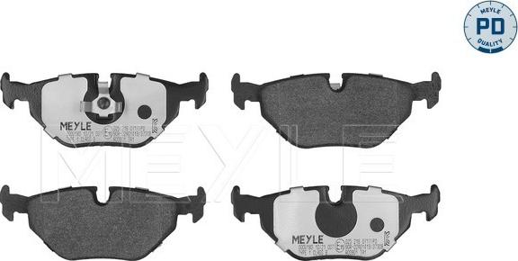 Meyle 025 216 0717/PD - Тормозные колодки, дисковые, комплект www.autospares.lv