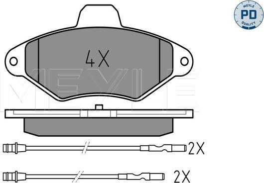 Meyle 025 216 3117/PD - Bremžu uzliku kompl., Disku bremzes www.autospares.lv