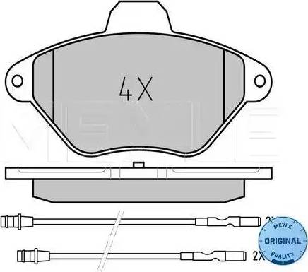 Meyle 025 216 3216/W - Bremžu uzliku kompl., Disku bremzes www.autospares.lv