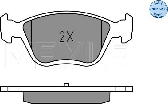 Meyle 025 216 3719/W - Brake Pad Set, disc brake www.autospares.lv