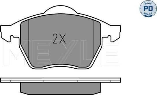 Meyle 025 216 2419/PD - Brake Pad Set, disc brake www.autospares.lv