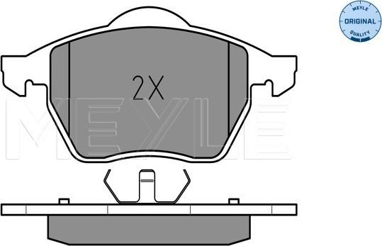 Meyle 025 216 2419 - Brake Pad Set, disc brake www.autospares.lv