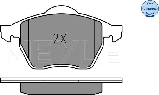 Meyle 025 216 2419 - Brake Pad Set, disc brake www.autospares.lv