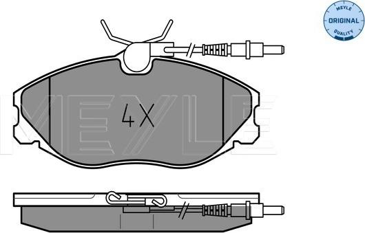 Meyle 025 216 7419/W - Bremžu uzliku kompl., Disku bremzes www.autospares.lv