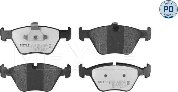 Meyle 025 216 7720/PD - Brake Pad Set, disc brake www.autospares.lv