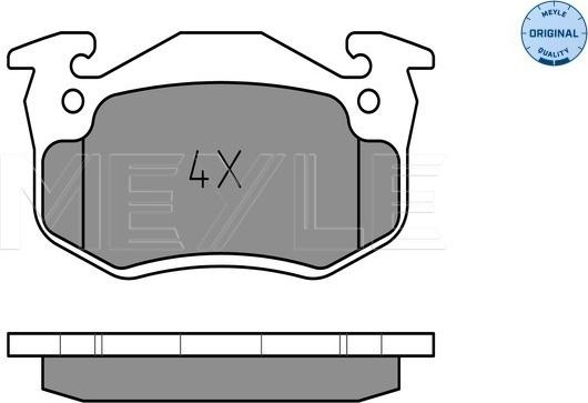 Meyle 025 210 9615/W - Bremžu uzliku kompl., Disku bremzes www.autospares.lv