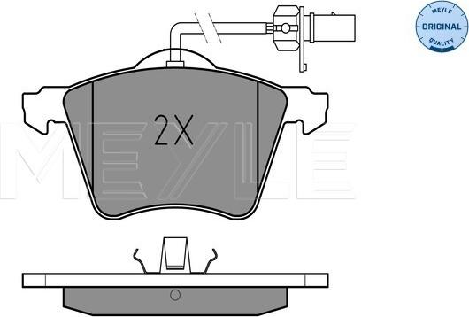 Meyle 025 210 3419/W - Тормозные колодки, дисковые, комплект www.autospares.lv