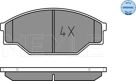 Meyle 025 211 5815 - Bremžu uzliku kompl., Disku bremzes autospares.lv