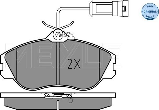 Meyle 025 211 3819/W - Bremžu uzliku kompl., Disku bremzes www.autospares.lv