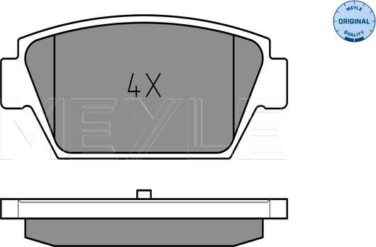 Meyle 025 211 2514 - Brake Pad Set, disc brake www.autospares.lv