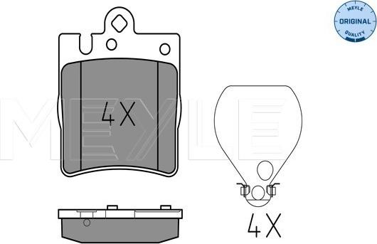 Meyle 025 218 9915 - Bremžu uzliku kompl., Disku bremzes www.autospares.lv