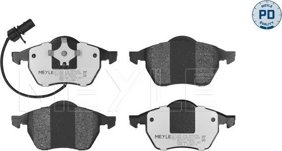 Meyle 025 218 4919/PD - Brake Pad Set, disc brake www.autospares.lv