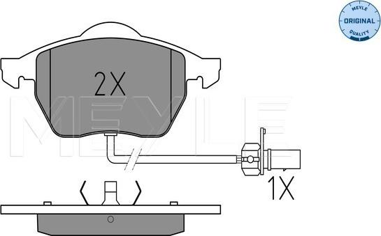 Meyle 025 218 4919/W - Brake Pad Set, disc brake www.autospares.lv