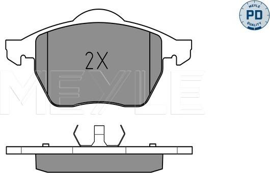 Meyle 025 218 4819/PD - Brake Pad Set, disc brake www.autospares.lv