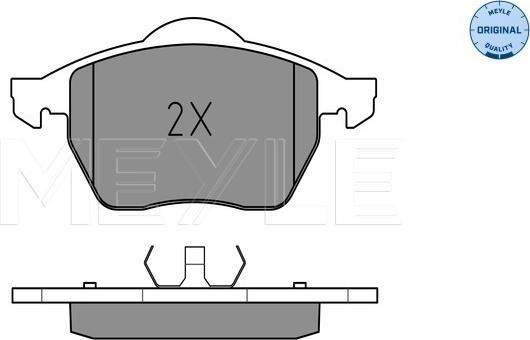 Meyle 025 218 4819 - Brake Pad Set, disc brake www.autospares.lv