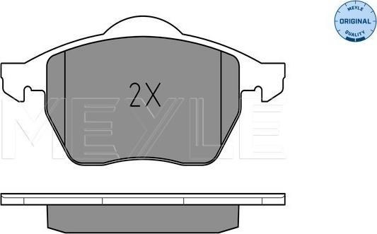 Meyle 025 218 4819 - Brake Pad Set, disc brake www.autospares.lv