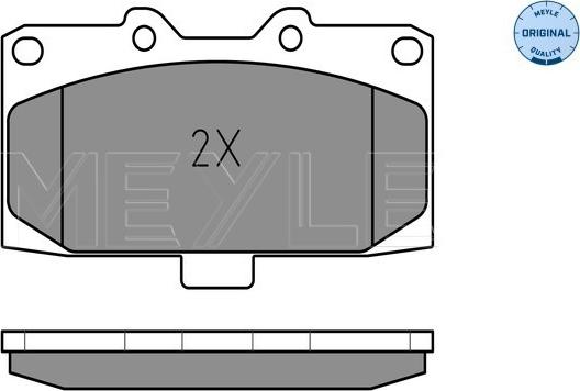 Meyle 025 218 5415/W - Bremžu uzliku kompl., Disku bremzes www.autospares.lv