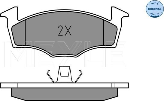 Meyle 025 218 6617 - Тормозные колодки, дисковые, комплект www.autospares.lv