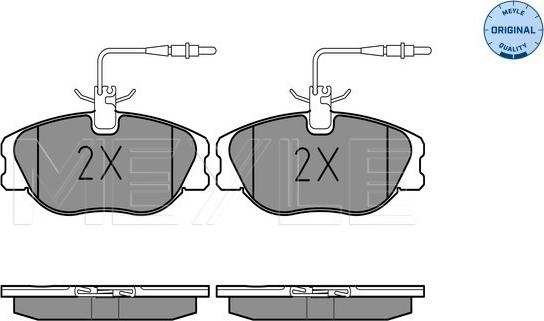 Meyle 025 218 0119/W - Bremžu uzliku kompl., Disku bremzes www.autospares.lv