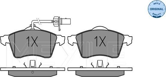 Meyle 025 218 8519/W - Bremžu uzliku kompl., Disku bremzes www.autospares.lv