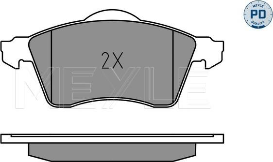 Meyle 025 218 8319/PD - Bremžu uzliku kompl., Disku bremzes autospares.lv