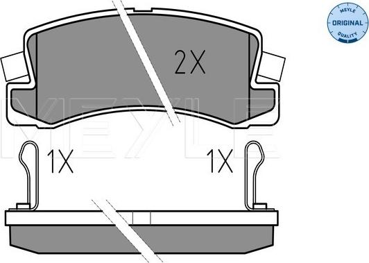 Meyle 025 218 3315/W - Тормозные колодки, дисковые, комплект www.autospares.lv