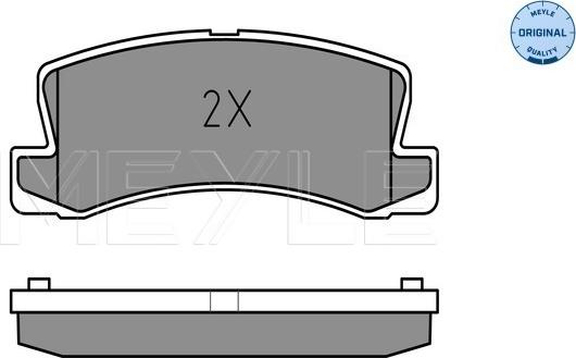 Meyle 025 218 3315/W - Brake Pad Set, disc brake www.autospares.lv