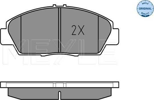 Meyle 025 218 7918/W - Тормозные колодки, дисковые, комплект www.autospares.lv