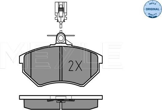 Meyle 025 213 6619/W - Bremžu uzliku kompl., Disku bremzes autospares.lv