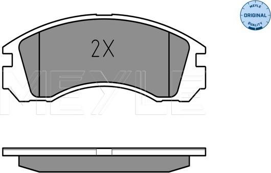 Meyle 025 213 6315/W - Тормозные колодки, дисковые, комплект www.autospares.lv