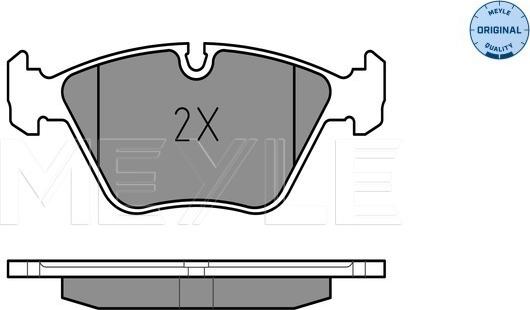 Meyle 025 212 1118 - Тормозные колодки, дисковые, комплект www.autospares.lv