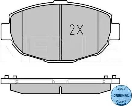 Meyle 025 217 9117/W - Brake Pad Set, disc brake www.autospares.lv