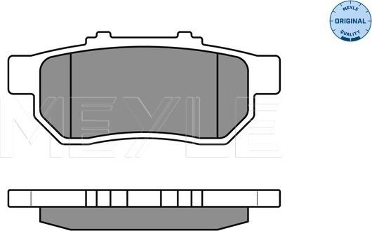 Meyle 025 217 3813/W - Bremžu uzliku kompl., Disku bremzes www.autospares.lv