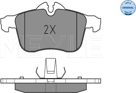 Meyle 025 283 3219/W - Brake Pad Set, disc brake www.autospares.lv